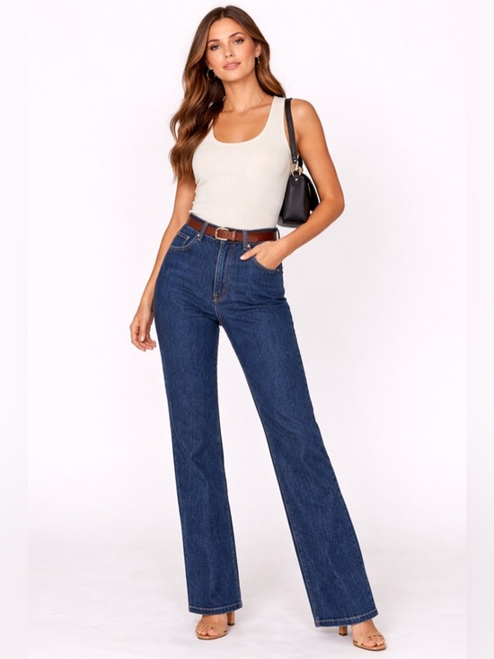 Naked & Famous Denim Denim - Naked & Famous Classic Fit Karui Stretch Selvedge Jeans High Rise 25 Blue Indigo